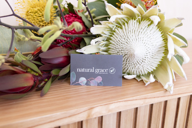 Photo of Australian Native Flowers and Business Card